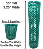 Smart Spring Plant and Tree Guard Protector; Wrap Tall Expandable Grow Tubes Around Trunk Bark, Landscape Plants, Saplings, and Vines; Protection from Trimmers, Weed whackers, and Animals