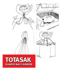 Totasak Grocery Bag Carrier (2-Pack Orange) - Multiple Shopping Bag Holder Handle - Durable Lightweight Multi Purpose Secondary Handle Tool