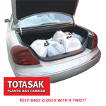Totasak Grocery Bag Carrier (2-Pack Royal Blue) - Multiple Shopping Bag Holder Handle - Durable Lightweight Multi Purpose Secondary Handle Tool